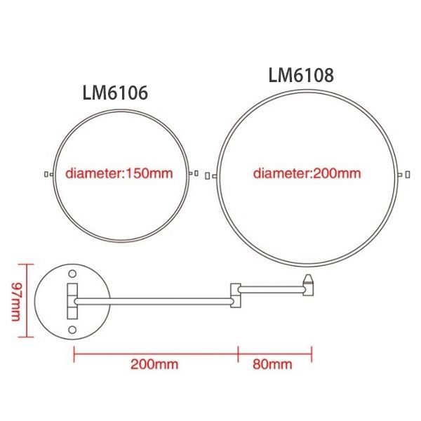 Oglinda cosmetica Ledeme LM6106 7258 фото